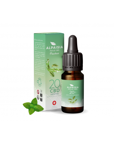 Huile CBD 20% broad spectrum menthe | ALPAISIA