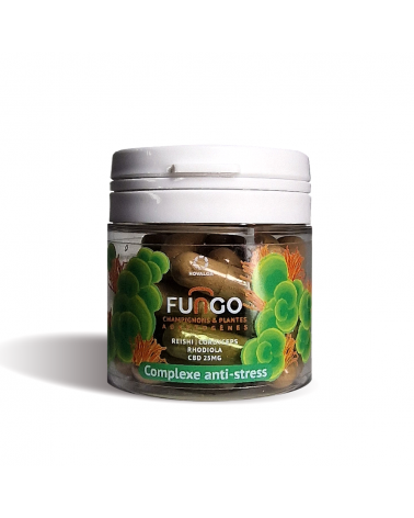 Gélule CBD & champignons anti-stress | FUNGO