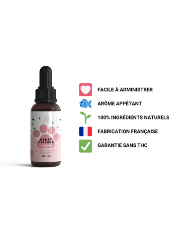 Huile CBD animaux 3% saumon