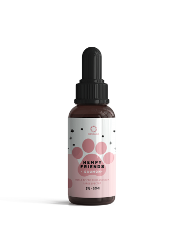 Huile CBD animaux 3% saumon | NOVALOA