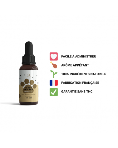 Huile CBD animaux 3% poulet | NOVALOA