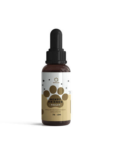 Huile CBD animaux 3% poulet