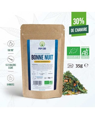 Tisane CBD bio bonne nuit - vrac