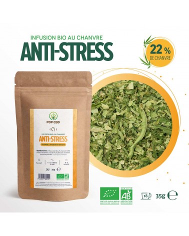 Tisane CBD bio anti stress - vrac | POP CBD