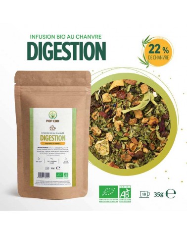 Tisane CBD bio digestion | POP CBD