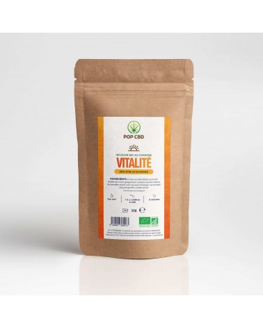 Tisane CBD bio vitalité | POP CBD