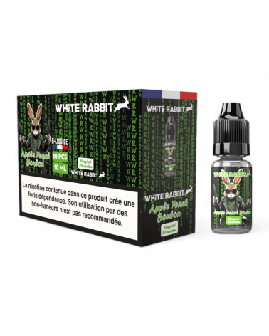 E-liquide White Rabbit Apple Peach Bonbon