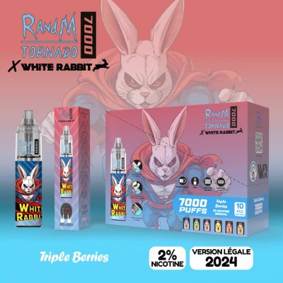 Puff White Rabbit x RandM Tornado 7000