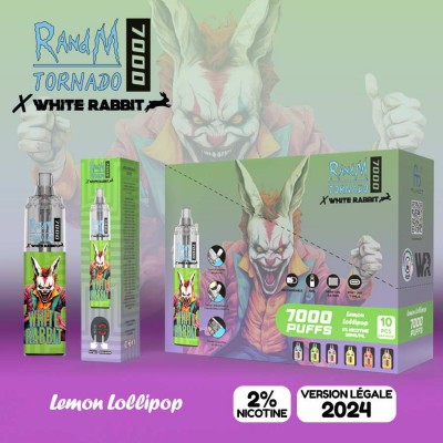 Puff Tornado 7000 White Rabbit Lemon