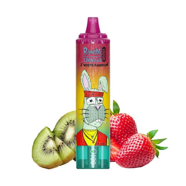 Puff White Rabbit Tornado 15000 Strawberry Kiwi