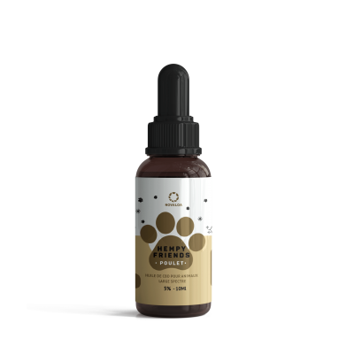 Huile CBD animaux 5% poulet