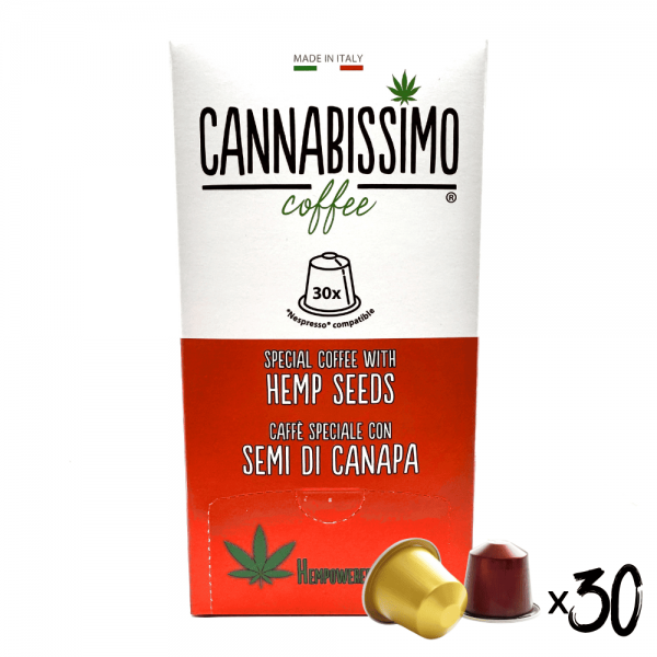 Café aux Graines de Chanvre Cannabissimo  - 30 capsules