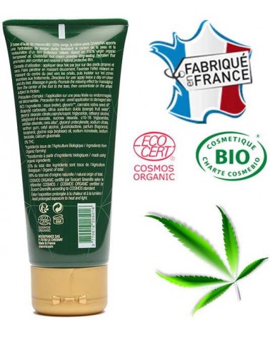 Crème pieds huile de chanvre bio