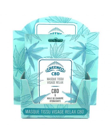 Masque tissu relaxant visage CBD