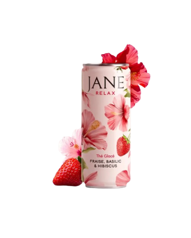 Thé CBD hibiscus fraise basilic bio | JANE