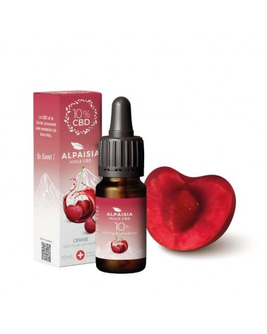 Huile CBD 10% broad spectrum cerise | ALPAISIA