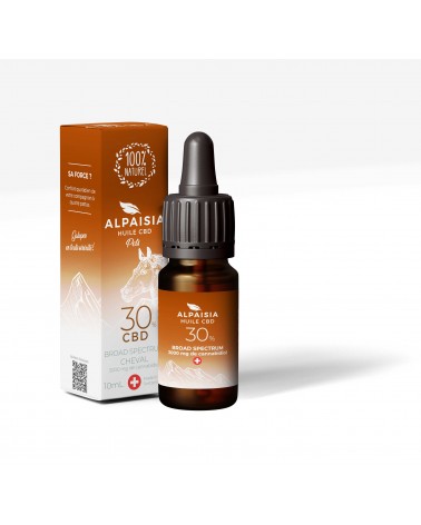 Huile CBD 30% broad spectrum cheval | ALPAISIA