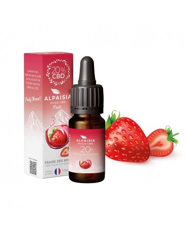 Huile CBD 20% broad spectrum fraise