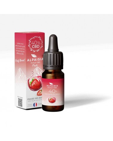 Huile CBD 40% broad spectrum fraise