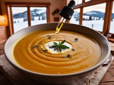 Soupe crémeuse de potiron au CBD : une recette réconfortante